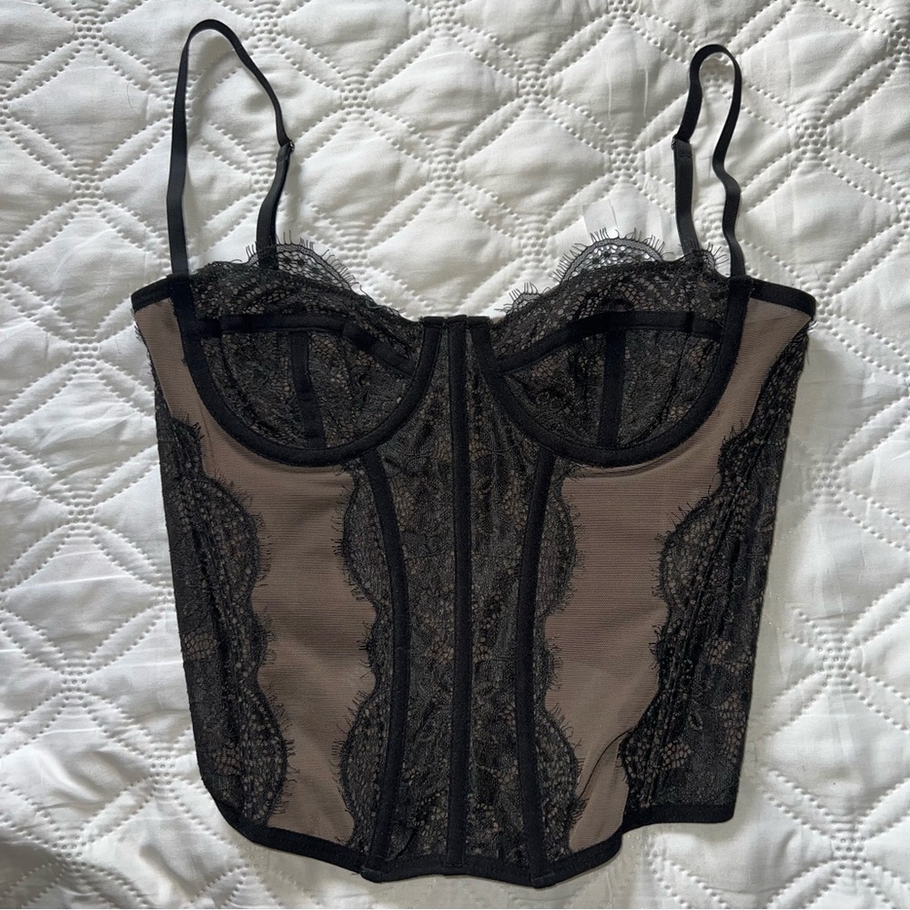 Urban Outfitters Black Corset Top